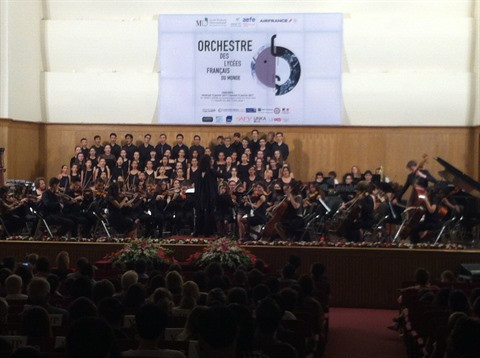 Concert de l’Orchestre des lycées français du monde à Hô Chi Minh-Ville ảnh 1 Concert de l’Orchestre des lycées français du monde à Hô Chi Minh-Ville ảnh 1