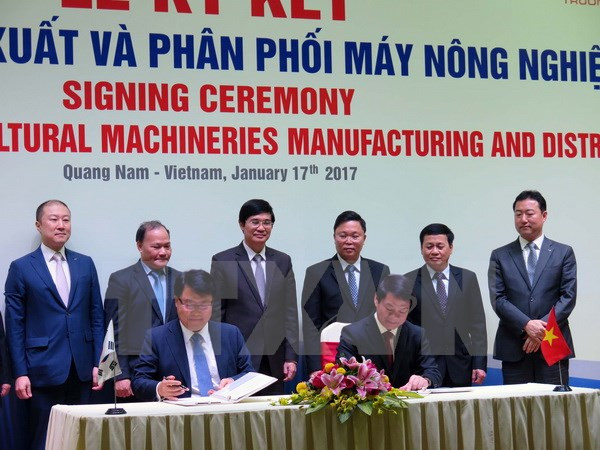 Vietnam et R. de Corée : coopération dans la production de machines agricoles ảnh 1 Vietnam et R. de Corée : coopération dans la production de machines agricoles ảnh 1