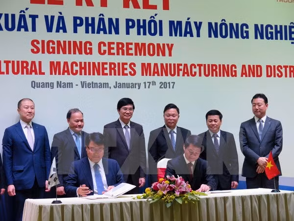 Vietnam et R. de Corée : coopération dans la production de machines agricoles ảnh 1 Vietnam et R. de Corée : coopération dans la production de machines agricoles ảnh 1