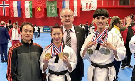 Taekwondo : le Vietnam gagne quatre médailles d'or en France ảnh 1 Taekwondo : le Vietnam gagne quatre médailles d'or en France ảnh 1