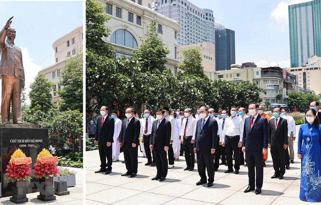 Le président Nguyen Xuan Phuc rend hommage au Président Ho Chi Minh ảnh 3