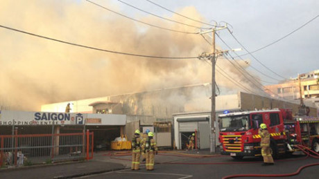 L'incendie d’un marché vietnamien en Australie fait de lourds dégâts ảnh 1 L'incendie d’un marché vietnamien en Australie fait de lourds dégâts ảnh 1