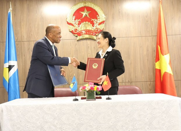Le Vietnam et la Sainte-Lucie établissent des relations diplomatiques ảnh 1 Le Vietnam et la Sainte-Lucie établissent des relations diplomatiques ảnh 1