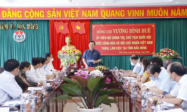 Le président de l’AN encourage Dak Nong à mieux exploiter ses atouts ảnh 1 Le président de l’AN encourage Dak Nong à mieux exploiter ses atouts ảnh 1