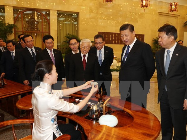 Le SG Nguyên Phu Trong s’entretient avec le SG et président chinois Xi Jinping ảnh 2 Le SG Nguyên Phu Trong s’entretient avec le SG et président chinois Xi Jinping ảnh 2