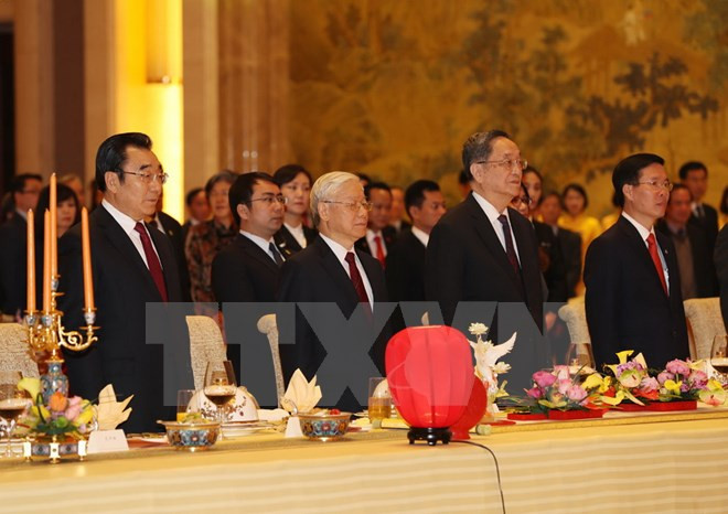 Le secrétaire général Nguyên Phu Trong réaffirme l’amitié Vietnam-Chine ảnh 1 Le secrétaire général Nguyên Phu Trong réaffirme l’amitié Vietnam-Chine ảnh 1