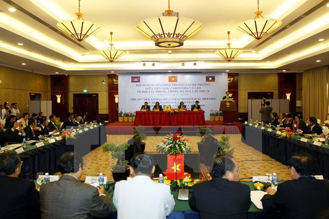 Conférence ministérielle Vietnam-Laos-Cambodge de lutte contre la drogue ảnh 1 Conférence ministérielle Vietnam-Laos-Cambodge de lutte contre la drogue ảnh 1