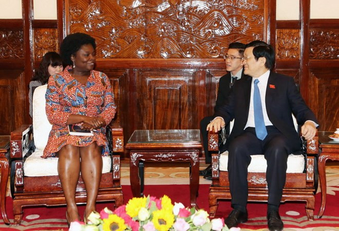 Le chef de l’Etat reçoit la directrice nationale de la Banque mondiale ảnh 1 Le chef de l’Etat reçoit la directrice nationale de la Banque mondiale ảnh 1