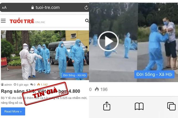 Les experts appellent à renforcer la gestion de «l'infodémie» dans le contexte du COVID-19 ảnh 3 Les experts appellent à renforcer la gestion de «l'infodémie» dans le contexte du COVID-19 ảnh 3