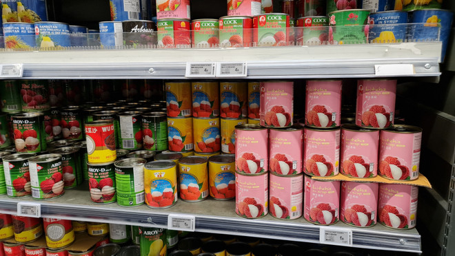 Le litchi en conserve du Vietnam en vente dans des supermarchés en France ảnh 1 Le litchi en conserve du Vietnam en vente dans des supermarchés en France ảnh 1