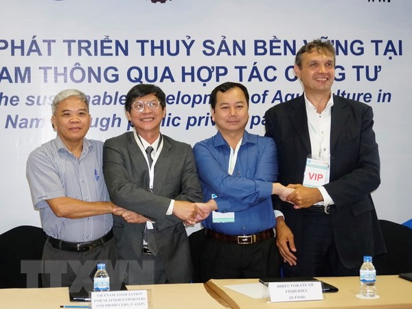 Lancement d'un projet de développement durable de l'aquaculture dans le delta du Mékong ảnh 1 Lancement d'un projet de développement durable de l'aquaculture dans le delta du Mékong ảnh 1