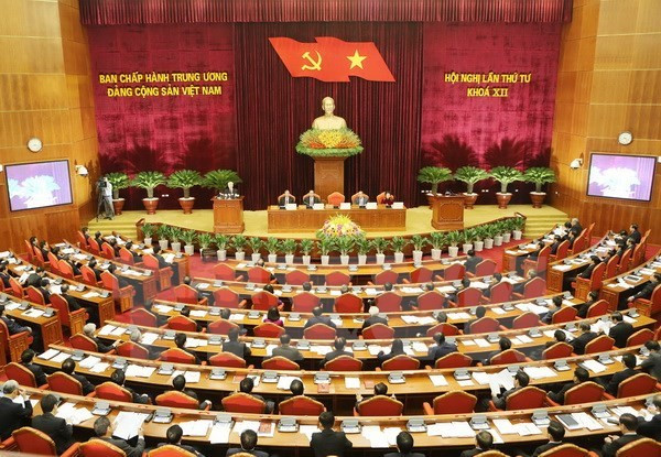 Ouverture du 4e Plénum du Comité central du Parti communiste du Vietnam ảnh 1 Ouverture du 4e Plénum du Comité central du Parti communiste du Vietnam ảnh 1