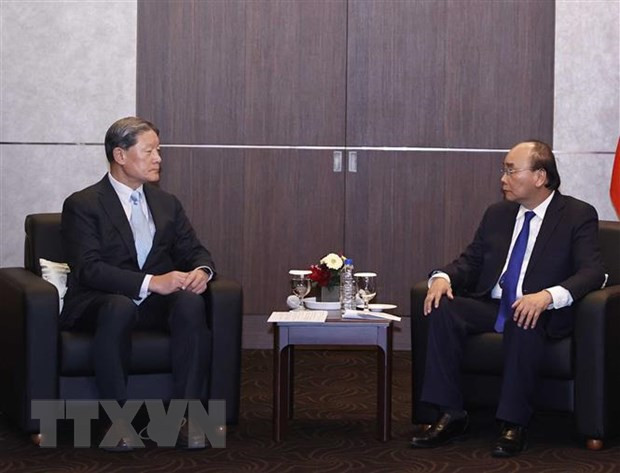Le président vietnamien rencontre des dirigeants de grands groupes sud-coréens ảnh 6 Le président vietnamien rencontre des dirigeants de grands groupes sud-coréens ảnh 6