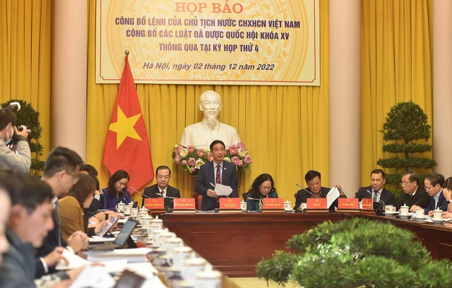 Décret du président du Vietnam sur six lois ảnh 1 Décret du président du Vietnam sur six lois ảnh 1
