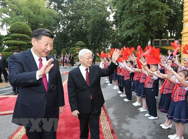 Les dirigeants vietnamiens et chinois échangent leurs voeux pour le Nouvel An ảnh 1 Les dirigeants vietnamiens et chinois échangent leurs voeux pour le Nouvel An ảnh 1