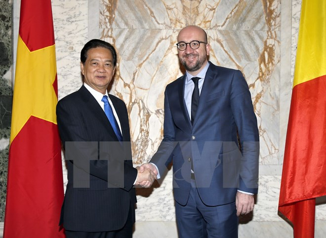 La visite du PM en Belgique et en UE couverte par la presse européenne ảnh 1 La visite du PM en Belgique et en UE couverte par la presse européenne ảnh 1