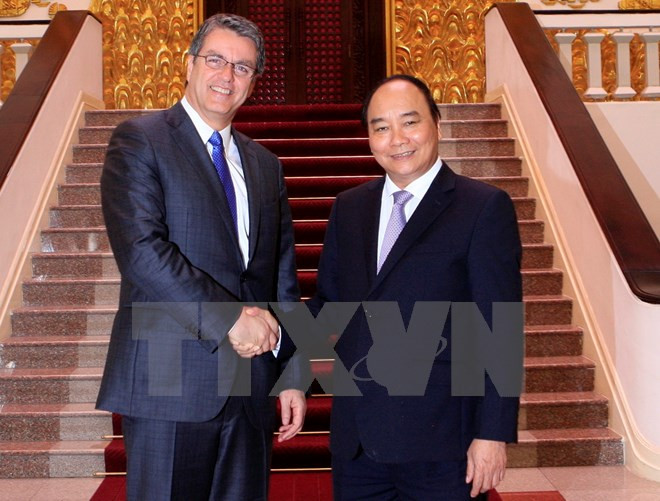 Le Premier ministre reçoit le directeur général de l’OMC ảnh 1 Le Premier ministre reçoit le directeur général de l’OMC ảnh 1