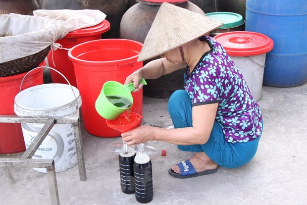 Nam Dinh : la fabrication artisanale de la saumure de poisson à Sa Chau ảnh 3 Nam Dinh : la fabrication artisanale de la saumure de poisson à Sa Chau ảnh 3