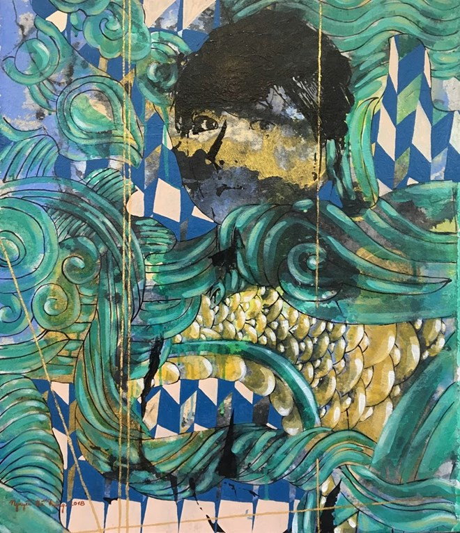 Un peintre vietnamien expose l'art abstrait à New York (Etats-Unis) ảnh 1 Un peintre vietnamien expose l'art abstrait à New York (Etats-Unis) ảnh 1