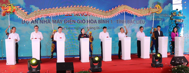 Mise en chantier de la centrale éolienne de Hoa Binh 1 à Bac Lieu ảnh 1 Mise en chantier de la centrale éolienne de Hoa Binh 1 à Bac Lieu ảnh 1