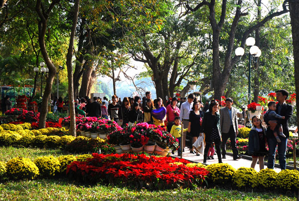 Hanoï : Augmentation du nombre de touristes durant le Têt traditionel ảnh 1 Hanoï : Augmentation du nombre de touristes durant le Têt traditionel ảnh 1