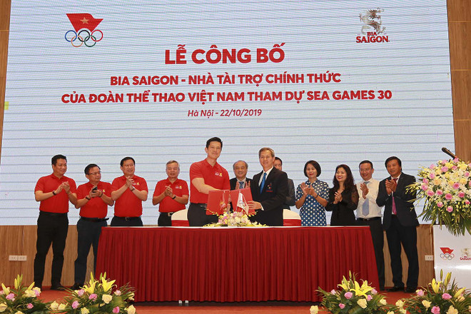 SEA Games 30 : Sabeco devient le sponsor officiel de la délégation sportive vietnamienne ảnh 1 SEA Games 30 : Sabeco devient le sponsor officiel de la délégation sportive vietnamienne ảnh 1