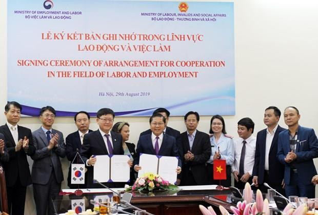Le Vietnam et la R. de Corée dynamisent leur coopération dans le travail ảnh 1 Le Vietnam et la R. de Corée dynamisent leur coopération dans le travail ảnh 1