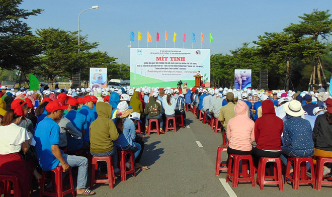 Quang Nam : meeting en écho à la Journée mondiale de l'environnement 2019 ảnh 1 Quang Nam : meeting en écho à la Journée mondiale de l'environnement 2019 ảnh 1