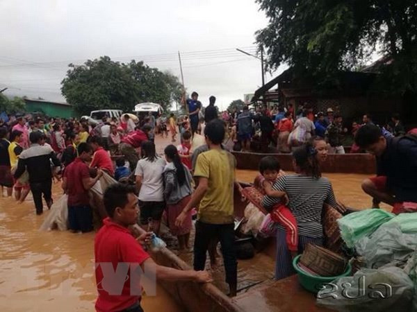 La présidente de l’AN adresse ses sympathies au Laos suite à l'effondrement du barrage ảnh 1 La présidente de l’AN adresse ses sympathies au Laos suite à l'effondrement du barrage ảnh 1