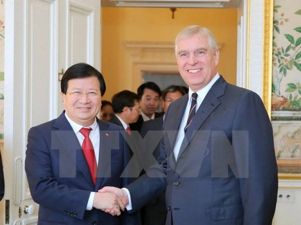 Le vice-Premier ministre Trinh Dinh Dung en visite officielle au Royaume-Uni ảnh 1