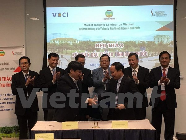 Binh Phuoc appelle l’investissement singapourien ảnh 1 Binh Phuoc appelle l’investissement singapourien ảnh 1