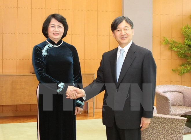 La vice-présidente du Vietnam rencontre des membres de la famille impériale du Japon ảnh 1 La vice-présidente du Vietnam rencontre des membres de la famille impériale du Japon ảnh 1