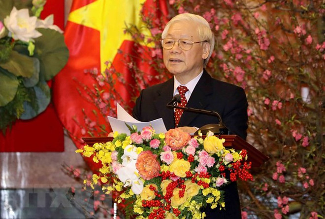 Le SG et président Nguyen Phu Trong formule les meilleurs vœux du Têt ảnh 1 Le SG et président Nguyen Phu Trong formule les meilleurs vœux du Têt ảnh 1