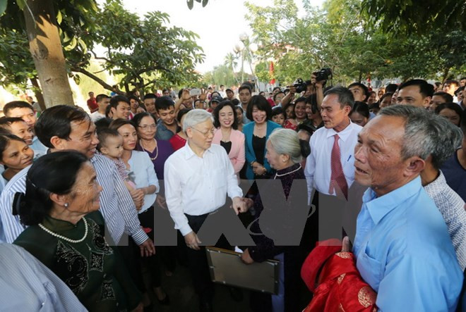 Nguyen Phu Trong à la Fête de grande union nationale à Hanoi ảnh 1 Nguyen Phu Trong à la Fête de grande union nationale à Hanoi ảnh 1