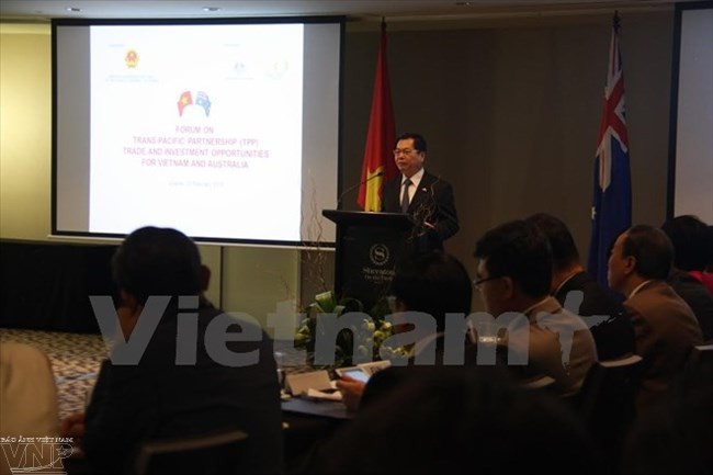 Forum Vietnam-Australie sur les opportunités grâce au TPP ảnh 1 Forum Vietnam-Australie sur les opportunités grâce au TPP ảnh 1
