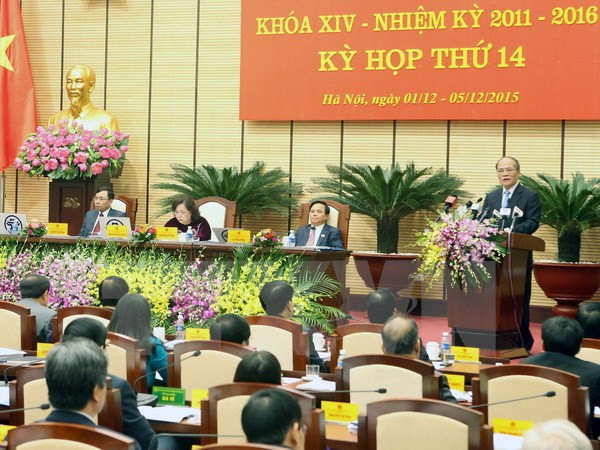 Ouverture de la 14e session du Conseil populaire de Hanoi ảnh 1 Ouverture de la 14e session du Conseil populaire de Hanoi ảnh 1