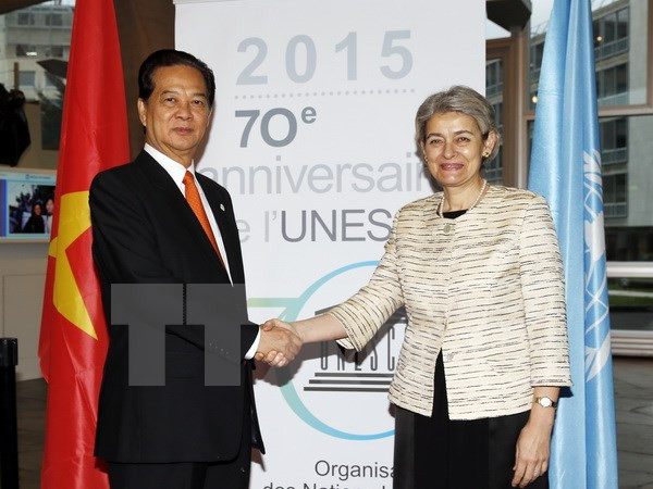 Le PM Nguyen Tan Dung rencontre la directrice générale de l’UNESCO ảnh 1 Le PM Nguyen Tan Dung rencontre la directrice générale de l’UNESCO ảnh 1