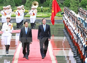 Entretien entre les Premiers ministres vietnamien et britannique ảnh 1