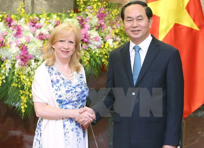 Tran Dai Quang reçoit la vice-présidente de la Chambre des communes du Royaume-Uni ảnh 1 Tran Dai Quang reçoit la vice-présidente de la Chambre des communes du Royaume-Uni ảnh 1