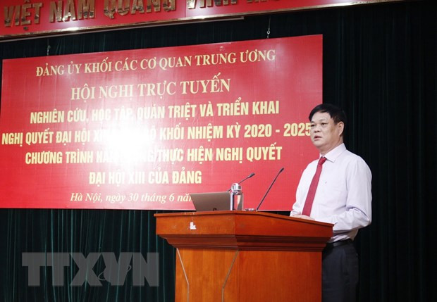 Réunion de l’application de la résolution du Congrès du Parti des organes du ressort central ảnh 1 Réunion de l’application de la résolution du Congrès du Parti des organes du ressort central ảnh 1