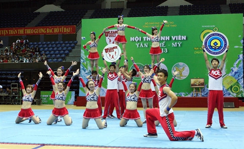 La déferlante cheerleading à Hô Chi Minh-Ville ảnh 1 La déferlante cheerleading à Hô Chi Minh-Ville ảnh 1
