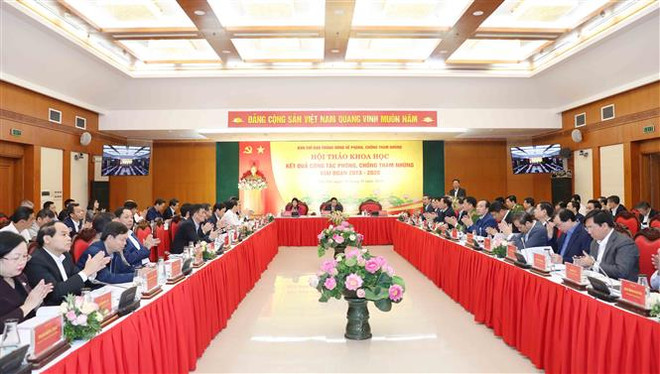 Séminaire sur les résultats de la lutte contre la corruption entre 2013 et 2020 ảnh 1