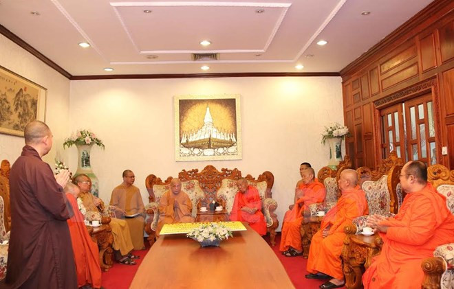 Vietnam-Laos : renforcement de la coopération entre bouddhistes ảnh 1 Vietnam-Laos : renforcement de la coopération entre bouddhistes ảnh 1