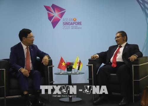 AMM 51 : Le vice-PM et ministre des AE Pham Binh Minh a des rencontres bilatérales ảnh 2 AMM 51 : Le vice-PM et ministre des AE Pham Binh Minh a des rencontres bilatérales ảnh 2