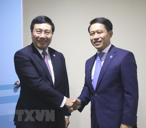 Le vice-PM Pham Binh Minh rencontre ses homologues en marge de l'AMM-51 ảnh 2 Le vice-PM Pham Binh Minh rencontre ses homologues en marge de l'AMM-51 ảnh 2