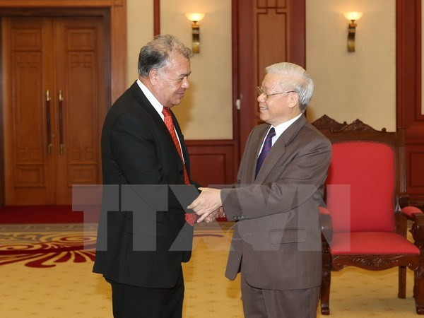 Nguyen Phu Trong reçoit le coordinateur national du Parti du Travail du Mexique ảnh 1 Nguyen Phu Trong reçoit le coordinateur national du Parti du Travail du Mexique ảnh 1