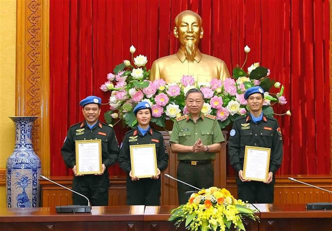 Trois officiers des forces de Sécurité publique participent à la Mission de l’ONU au Soudan du Sud ảnh 1 Trois officiers des forces de Sécurité publique participent à la Mission de l’ONU au Soudan du Sud ảnh 1