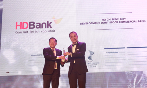 HDBank élue l’une des entreprises offrant les meilleures conditions de travail en Asie ảnh 1 HDBank élue l’une des entreprises offrant les meilleures conditions de travail en Asie ảnh 1
