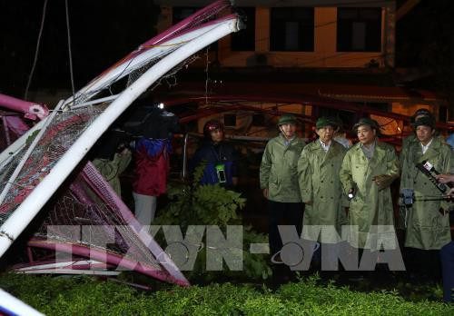 Le PM Nguyên Xuân Phuc dirige le règlement des dégâts du typhon Doksuri ảnh 2 Le PM Nguyên Xuân Phuc dirige le règlement des dégâts du typhon Doksuri ảnh 2