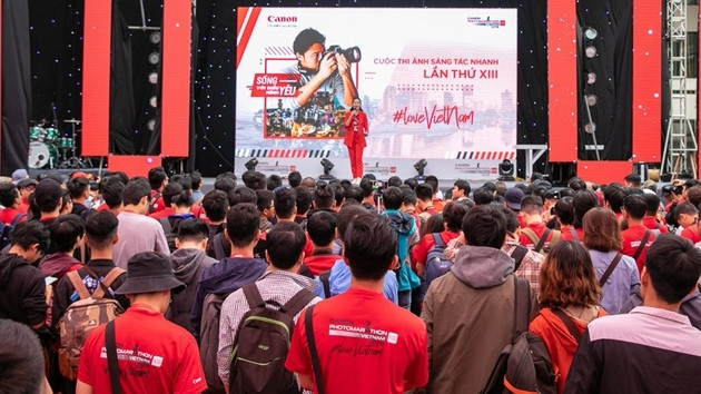 Plus de 3 800 jeunes vietnamiens au Canon PhotoMarathon à Hanoi ảnh 1 Plus de 3 800 jeunes vietnamiens au Canon PhotoMarathon à Hanoi ảnh 1